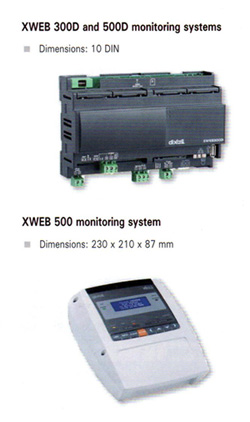 XWEB 300 and 500D centralized refrigeration monitoring